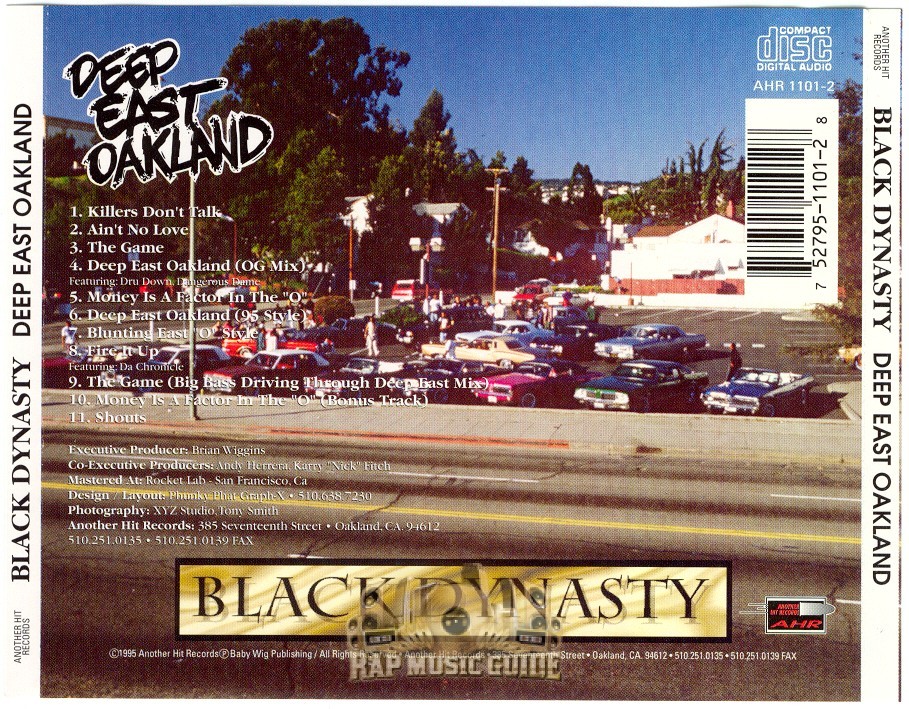 Black Dynasty - Deep East Oakland: 1st Press. CD | Rap Music
